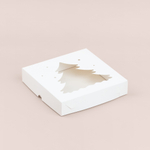 Коробка для пряников с окном ёлка 200*200*35 мм