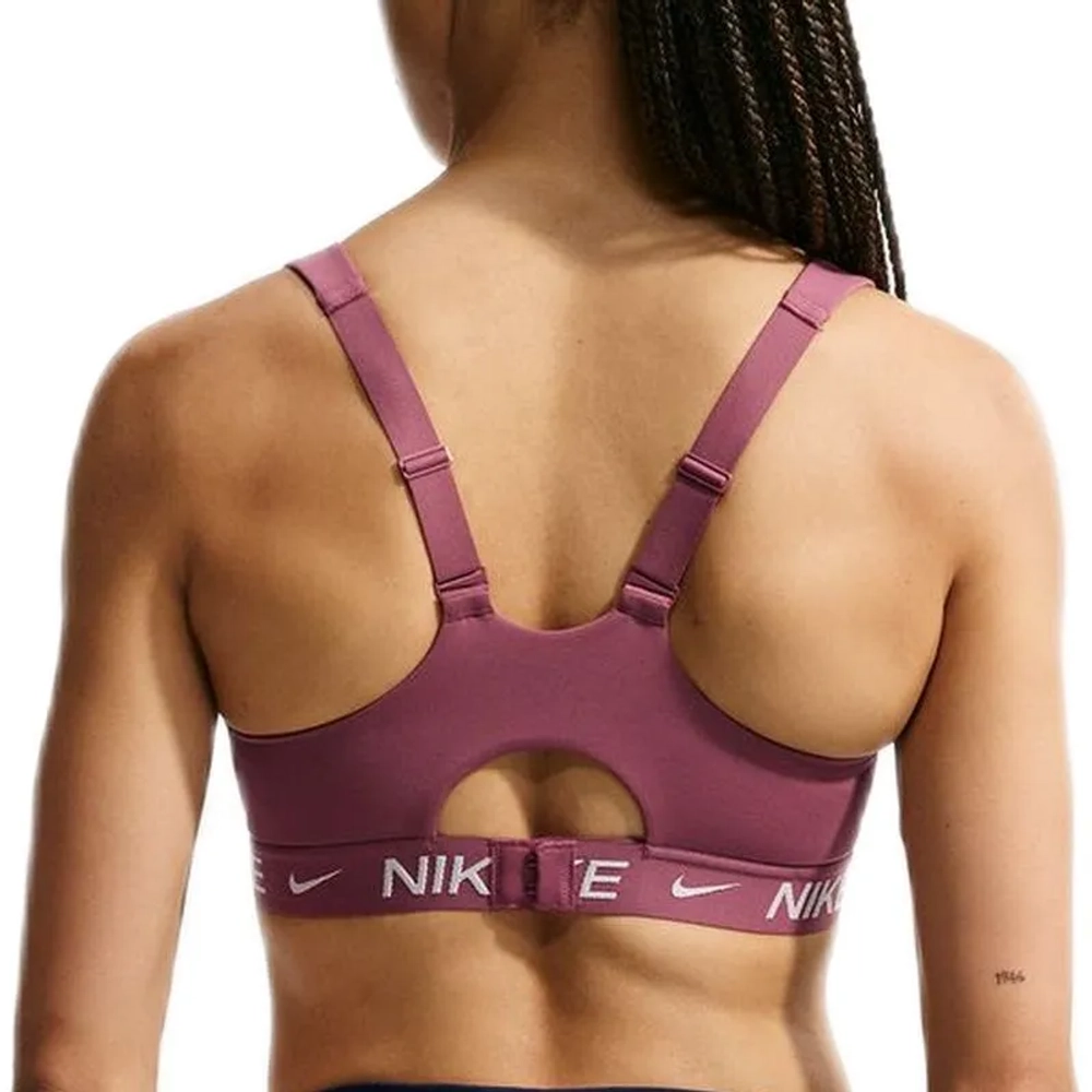 Теннисный бюстгальтер Nike Indy With Strong Support Padded Adjustable Sports - pink smoke