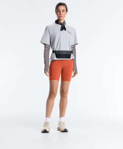 OYSHO Легинсы-велосипедки Comfortlux с высокой посадкой длиной 20 см, терракотовый