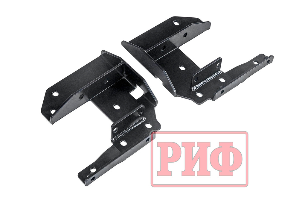 Бампер передний Toyota Land Cruiser 76/78/79 2007+ c доп. фарами, под штатную лебедку и расширители арок РИФ