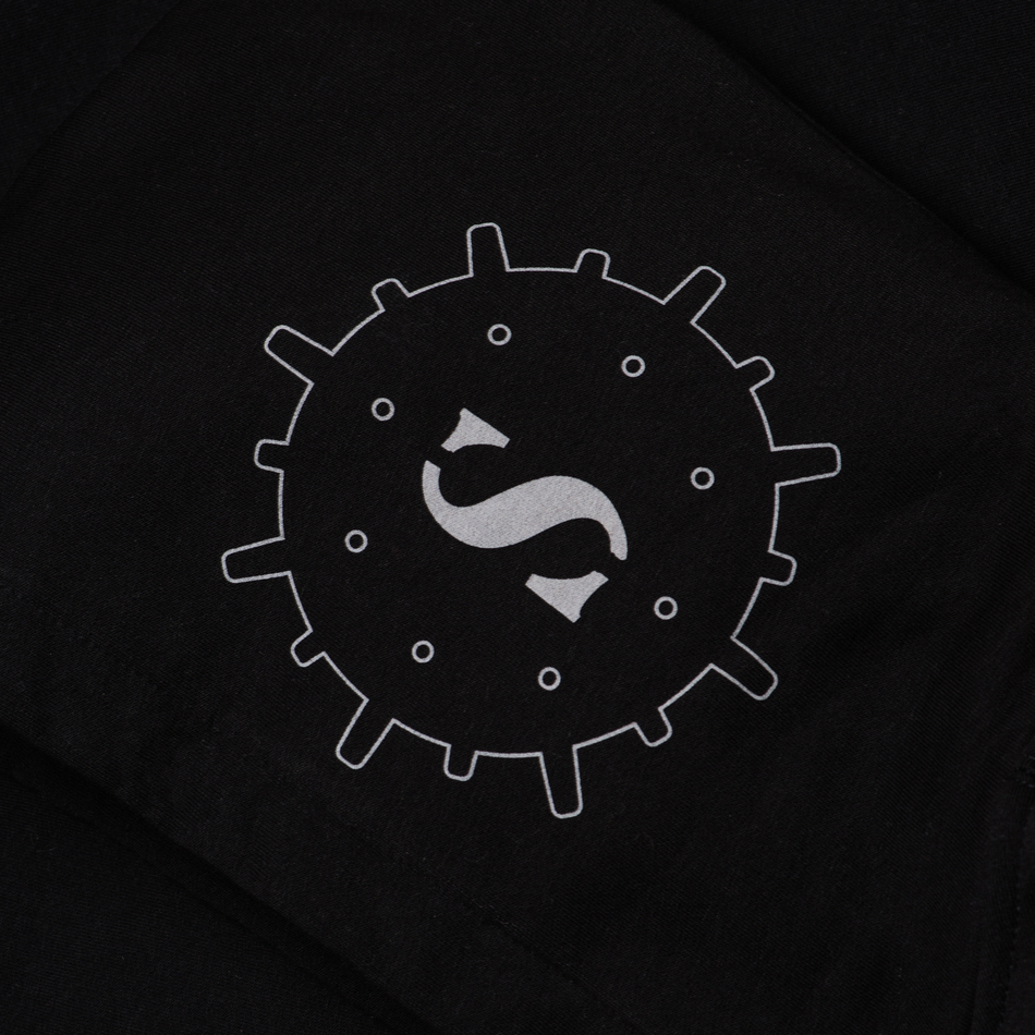 Hoodie FULL ZIP SMR ARMY Black