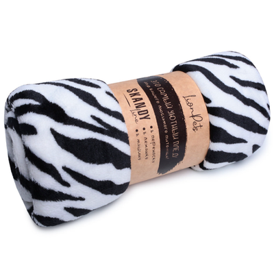 Плед для животных lionpets lp-002008-2 цвет: зебра (№5 размер 152х128 см)