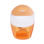 Точилка "Неон", с контейнером, овальная, 1 отверстие, 4 цвета микс, С-40456