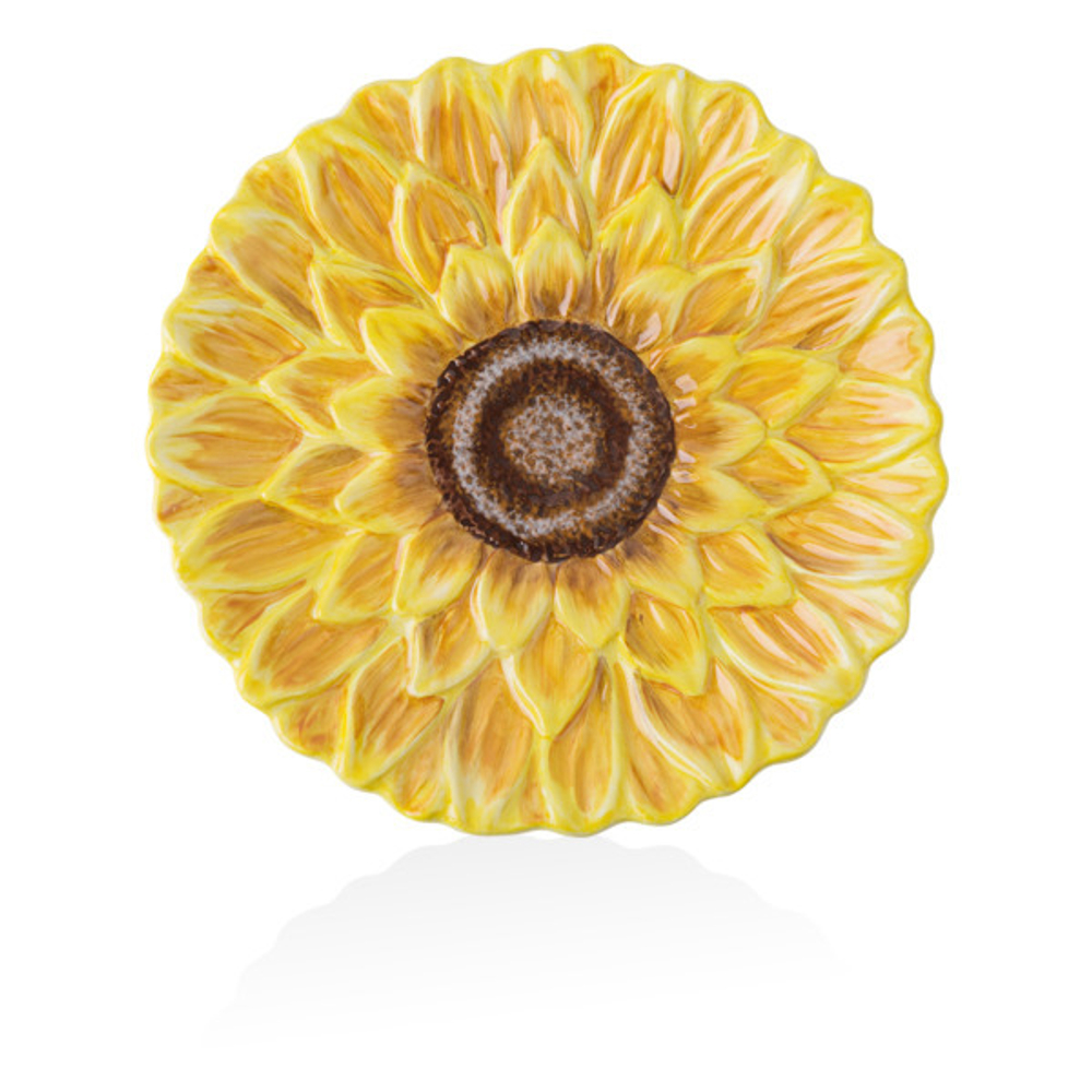 Тарелка десертная 3D 21см Certified Int. Подсолнухи