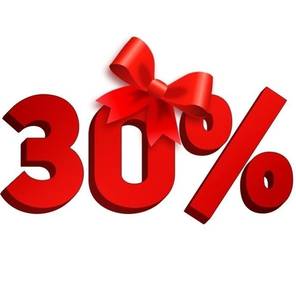 акция -30% на все стартовала