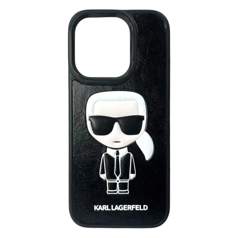 Чехол Leather Lagerfeld Karl для iPhone 15promax
