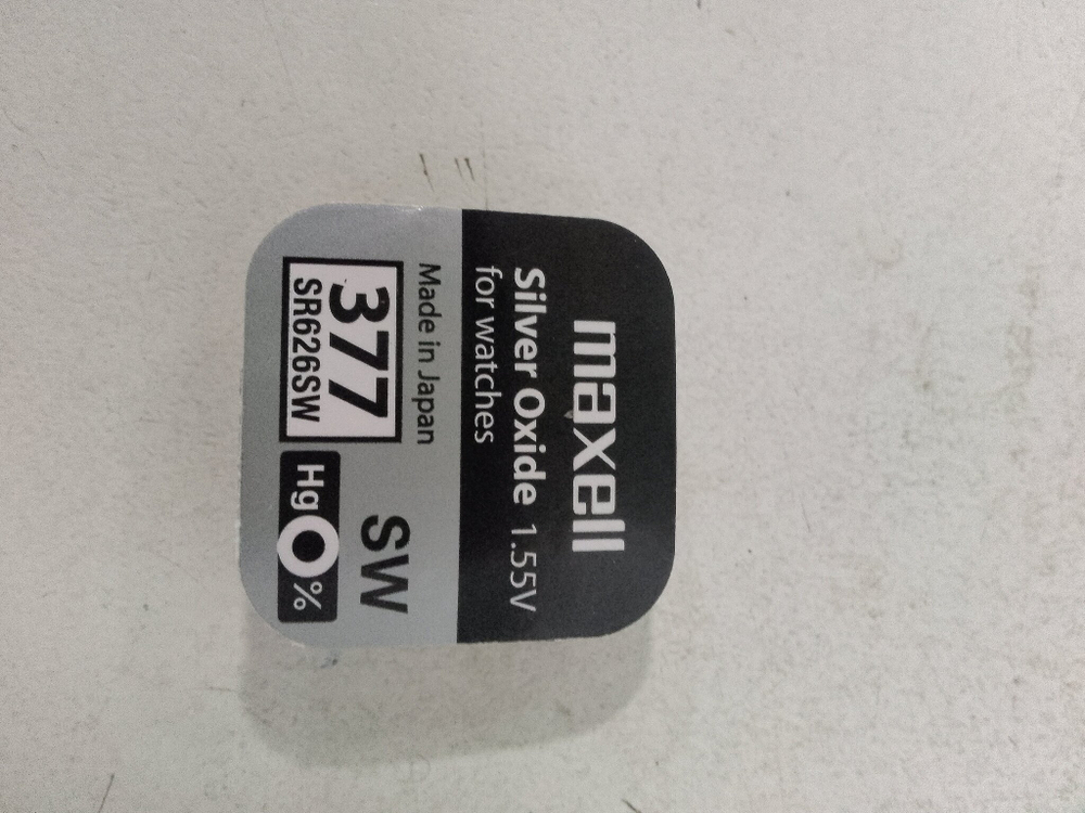 Батарейка часовая G04 Maxell SR626/377 BL1 серебряно - цинковая (Цена за 1шт)
