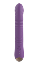 Фиолетовый вибратор-кролик с возвратно-поступательной стимуляцией (Цвет: фиолетовый)