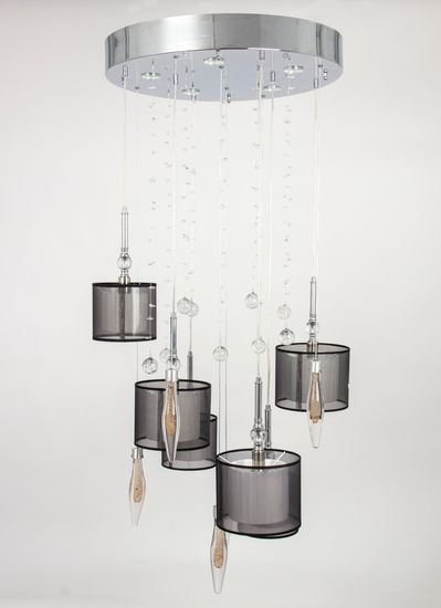 Потолочная люстра Manne PL.5301-(8+4)+5 CH shade