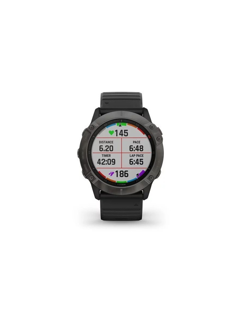 Garmin Fenix 6X Sapphire серый DLC с силиконовым ремешком (010-02157-11)