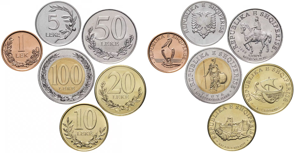 Албания 2000-2009 Набор 6 монет aUNC
