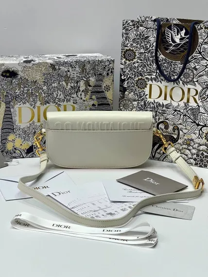 Сумка Dior Bobby East-west белый