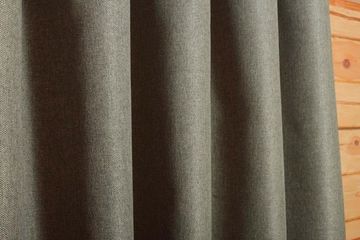 Готовая штора. Портьера под  лён Oxford (тёмно-бежевый)
