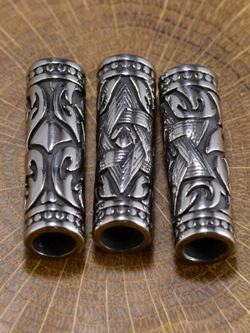 Бусина «Цилиндр» из нержавеющей стали