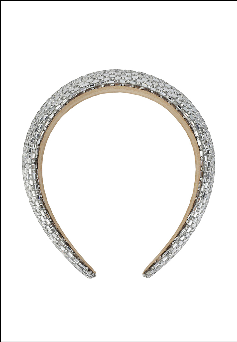 Ободок камни. Цвет - серебристый