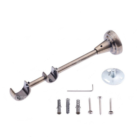 Кронштейн открытый двухрядный d25/16 мм, цвет антик