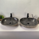 Раковина из речного камня ПАРА! RS-63831 56*44*15 2шт 0127