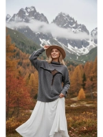 Свитер сетка с горлом