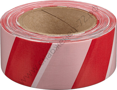 ЗУБР 50 мм, 200 м красно-белая, Сигнальная лента, МАСТЕР (12240-50-200)