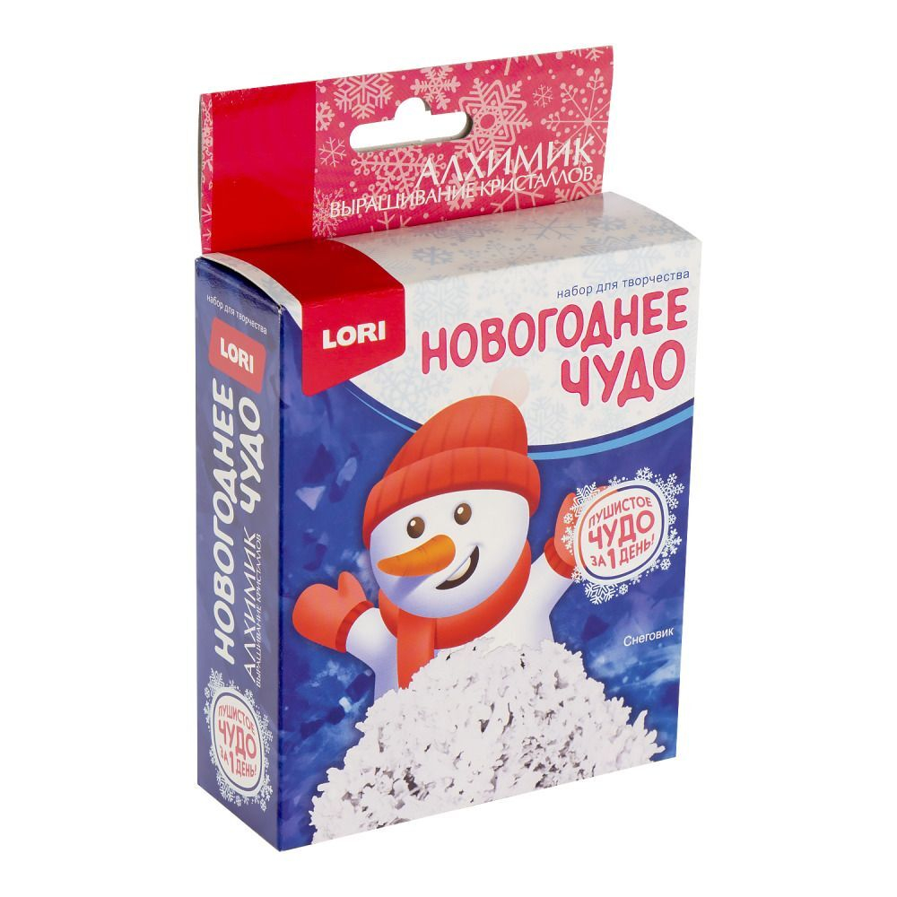 Набор для выращивание кристаллов "Снеговик" 10+