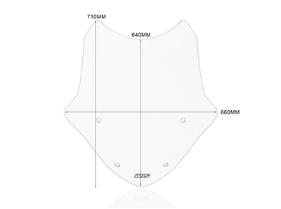 WRS Ветровое стекло Touring BMW R 1250 RT прозрачное BM073T