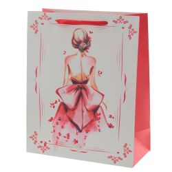 GAEM Пакет подарочный (бумага 210г/м2, блок микс 12шт), L26 W12 H32 см, 4в.