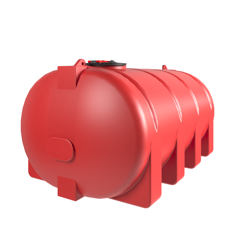 Ёмкость горизонтальная 10000л усиленная с волнорезом Политим 10000 л.(3660x2200x1880см;красный) - арт.560785