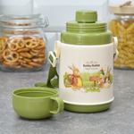 Термос 0,4л с кружкой "Зайчата"