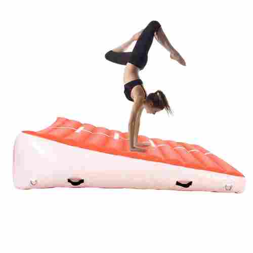 Надувной гимнастический мат-коврик «Старт» для занятий 2×2×0,4 м, красный