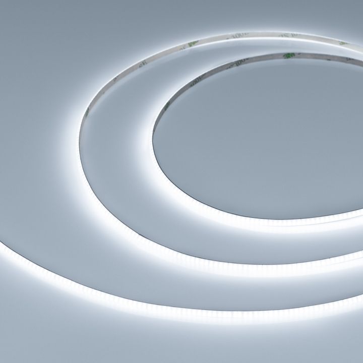 Светодиодная лента Arlight 10W/m 420LED/m CSPSMD холодный белый 5М COB-X420-4mm 24V 038803