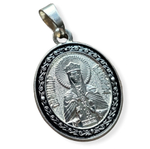 Нательная именная икона святая Александра с серебрением