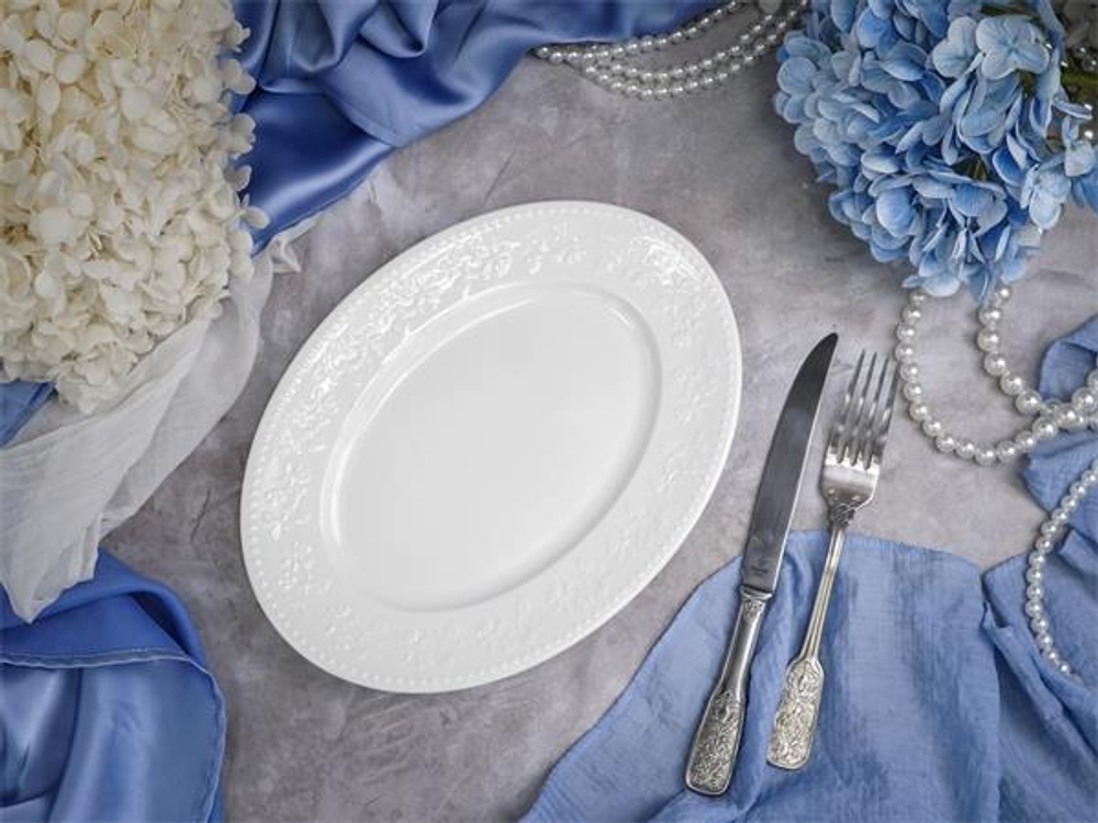 Блюдо овальное 25,5x18,8 см h 2,4 см, фарфор, Primavera