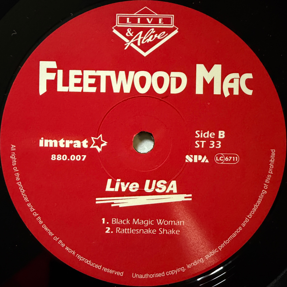 Fleetwood Mac- Live USA (Германия 1990г.)
