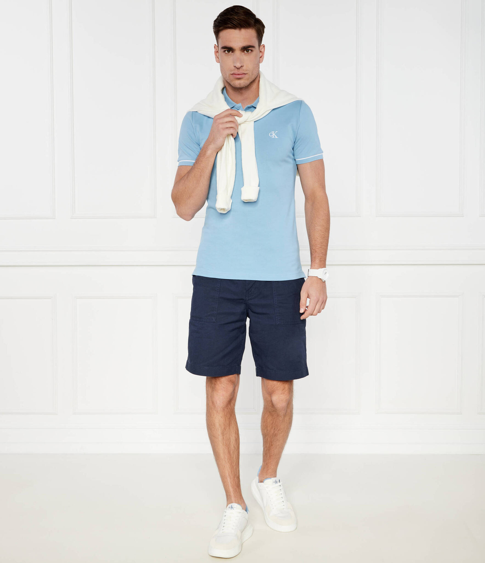Поло CALVIN KLEIN JEANS - голубой(J30J315603)