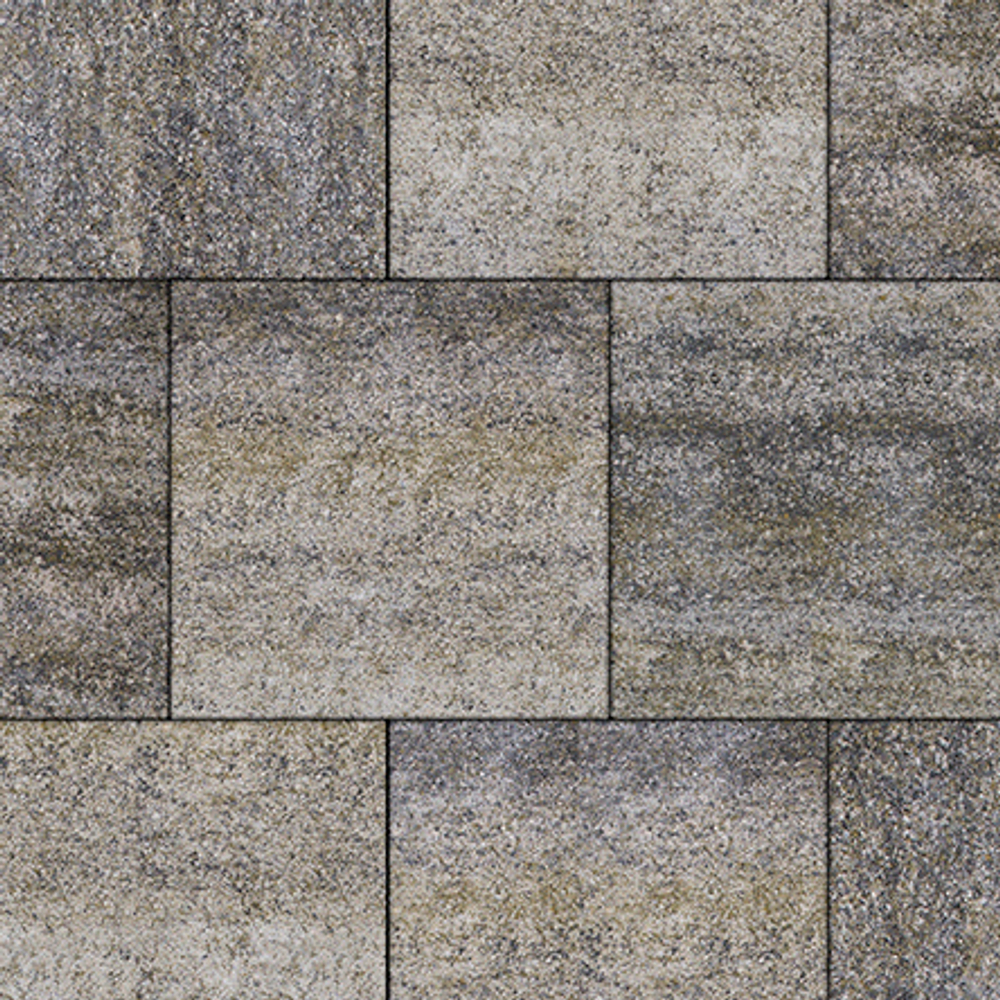 Тротуарная плитка КВАДРАТ 400х400 мм - Искусственный камень Габбро