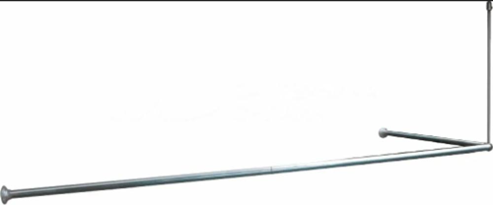 Карниз д/шторы угловой в ванную комнату  IDDIS глянец 90*90*90(90*180) 050А200l14