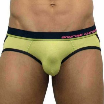 Мужские трусы джоки салатовые Andrew Christian Glow Almost Naked Comfort Jock Neon