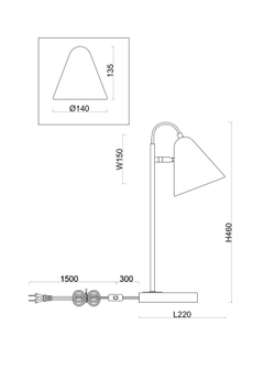 Настольный светильник Freya FR8001TL-01WG