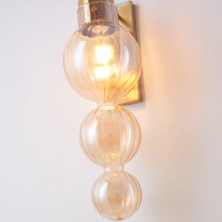Бра Heathfield Lighting - Medina Wall Brass/Amber By Imperiumloft