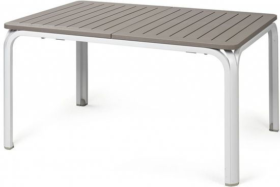 Стол пластиковый раздвижной Alloro 140 Extensible цвет белый/тортора Nardi Италия