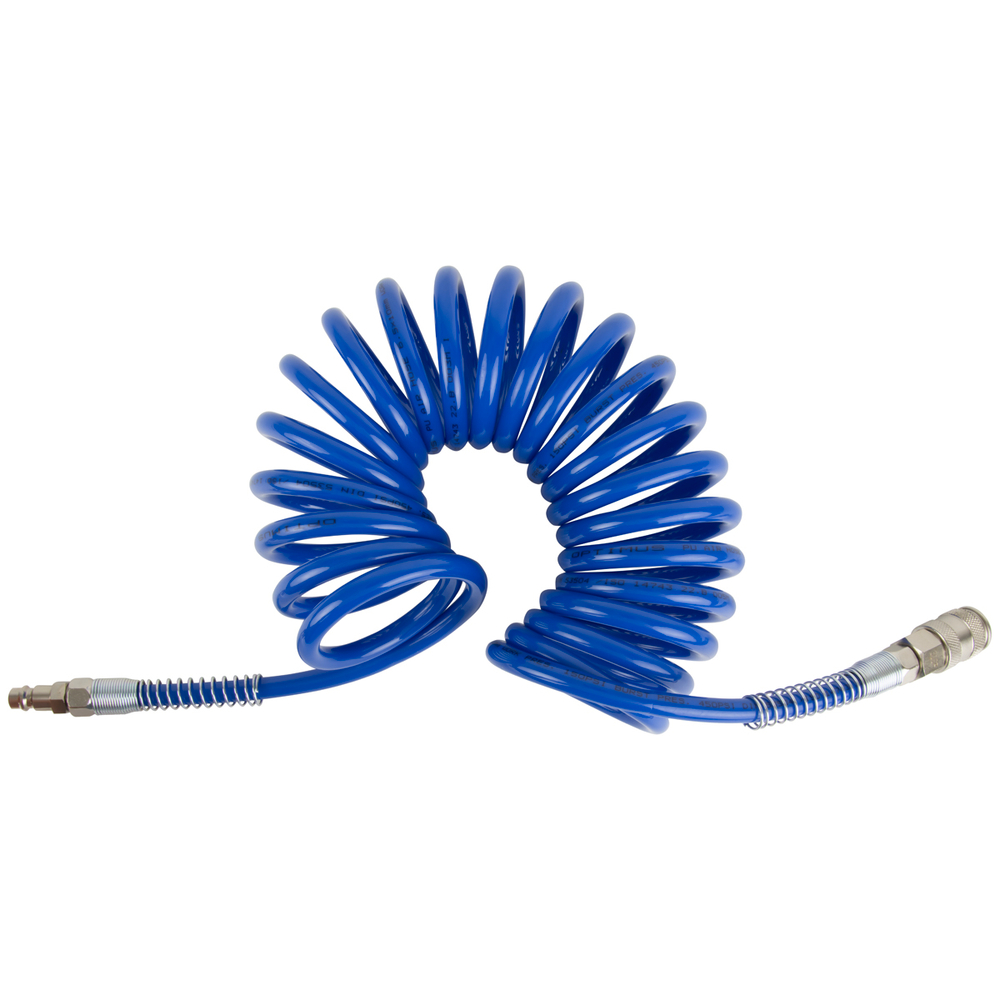 OPT-7655 Шланг пневматический спиральный с БРС, 5м, 6,5*10мм