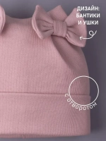 Шапка для девочки осенняя с бантиками
