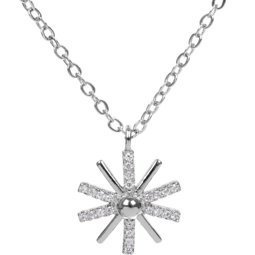 Подвеска из гиппоалергенного сплава со стразами «ЭЛЬЗА», цвет серебро и золото, d-20см/1,5см