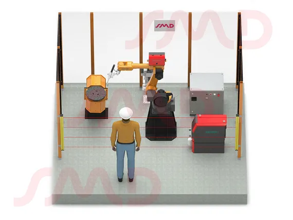 Роботизированный сварочный комплекс GSX с двухосевым позиционером Robaxis