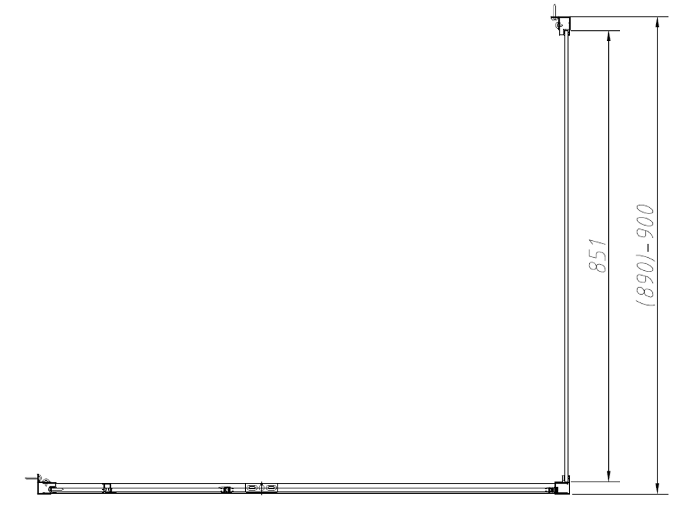 Душевой уголок Slim-N VSR-4SNP9011CL, 1100*900, хром, стекло прозрачное