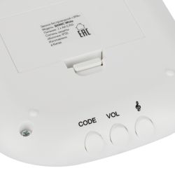 Звонок дверной ЭРА BIONIC White беспроводной белый 36 мелодий (в пакете) | Электрозвонки беспроводные