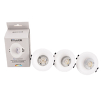 ST905.508.01_3 Светильник встраиваемый со сменным модулем ST-Luce белый/прозрачный LED 1*5.5W 4000K Встраиваемые светильники