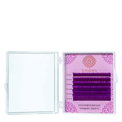 Фиолетовые Purple ресницы Enigma MIX - 6 линий