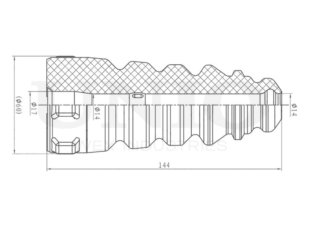 Отбойник заднего амортизатора UNIO DUC-40025