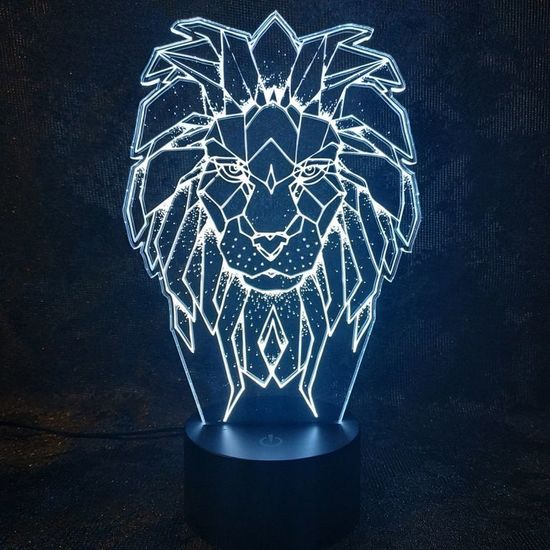 3D светильник Царь зверей Лев